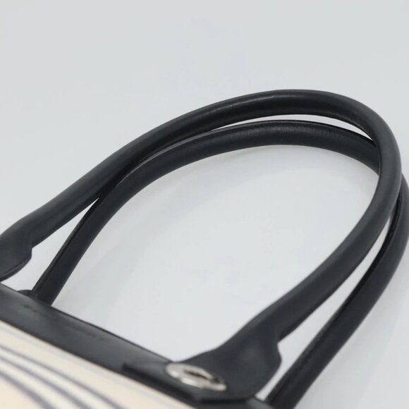 BURBERRY Hand Bag Canvas Beige Silver Auth - Picture 8 of 15